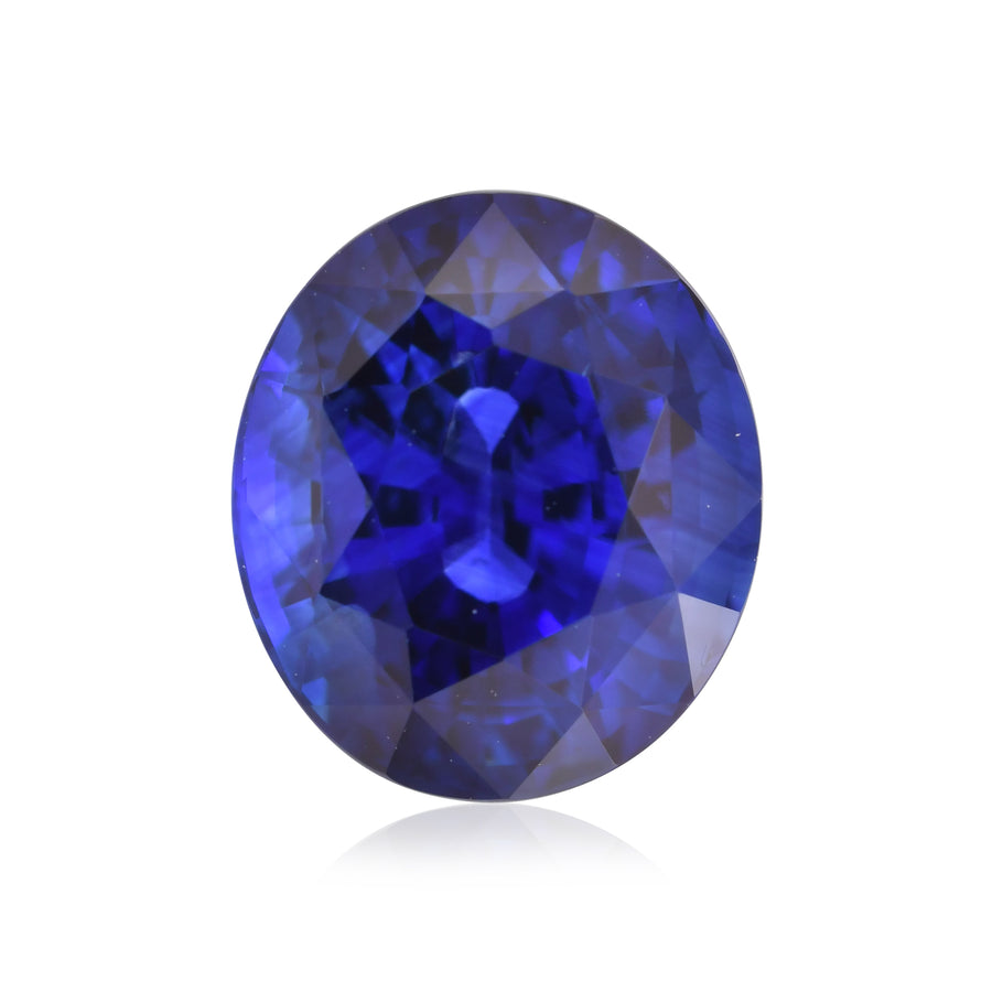 3.54 Carat Blue  Oval Sapphire CD