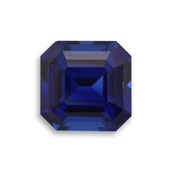 4.08 Carat Blue SRI LANKAN Sq. Emerald Sapphire CD