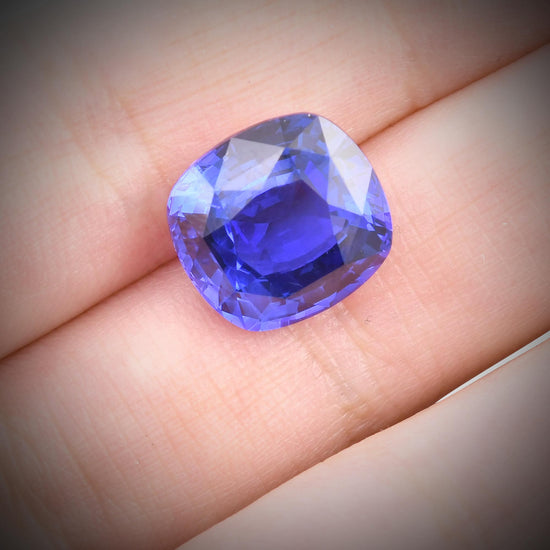 10.60 Carat Blue SRI LANKAN Cushion Sapphire CD