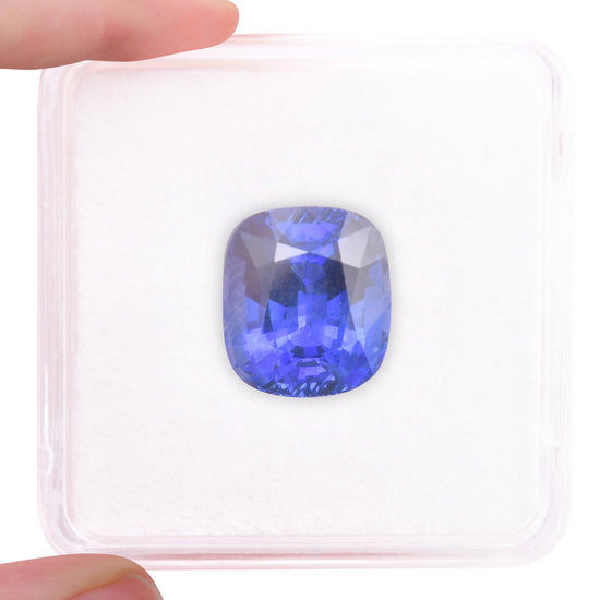 12.04 Carat Blue SRI LANKAN Cushion Sapphire CD