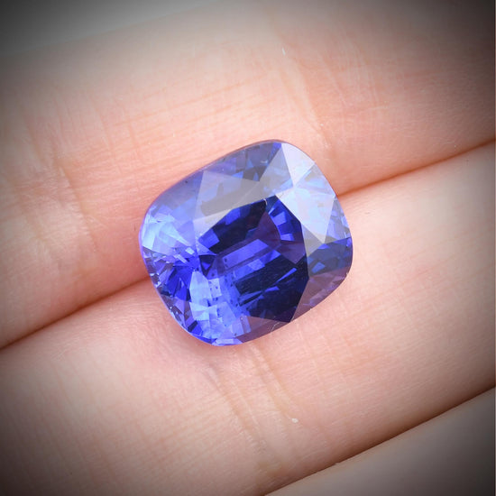 12.04 Carat Blue SRI LANKAN Cushion Sapphire CD