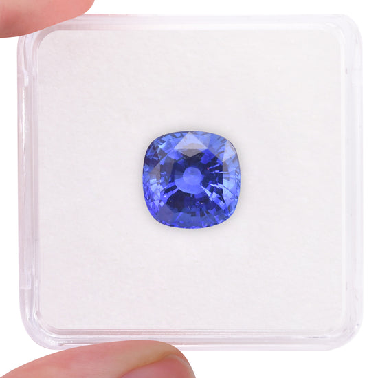7.60 Carat Blue SRI LANKAN Cushion Sapphire CD