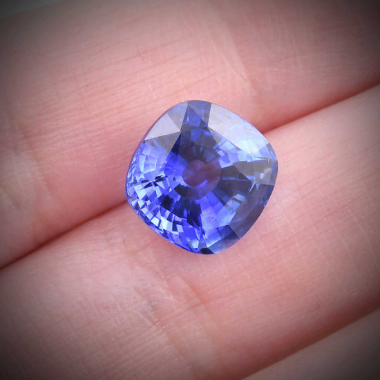 7.60 Carat Blue SRI LANKAN Cushion Sapphire CD