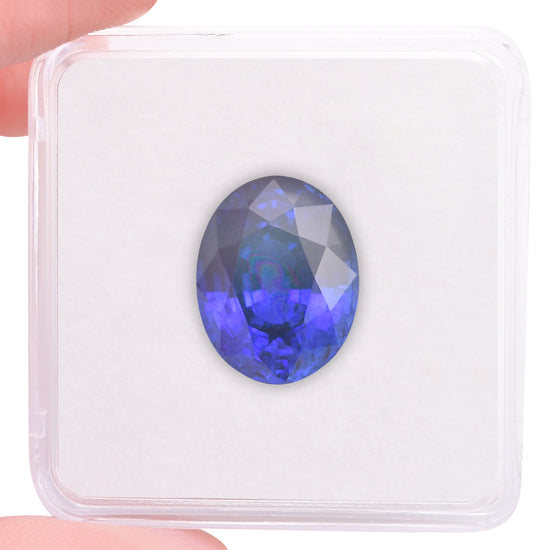 13.50 Carat Blue SRI LANKAN Oval Sapphire CD