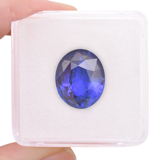 15.67 Carat Blue SRI LANKAN Oval Sapphire CD