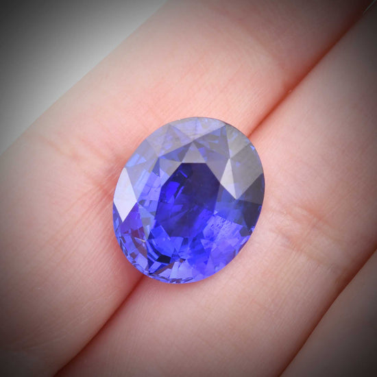 15.67 Carat Blue SRI LANKAN Oval Sapphire CD