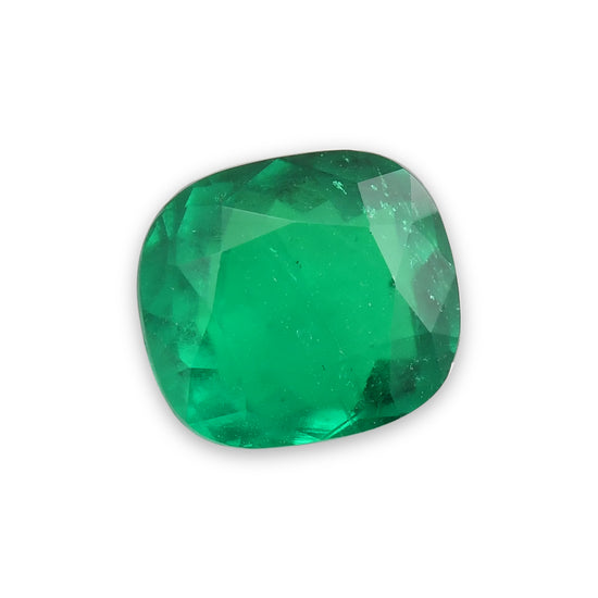 4.55 Carat Green COLOMBIAN Cushion Emerald GRS