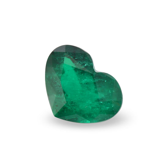 6.04 Carat Green COLOMBIAN Heart Emerald CD
