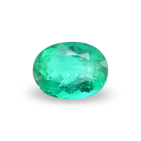 3.02 Carat Green COLOMBIAN Oval Emerald GRS