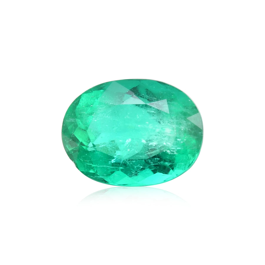3.02 Carat Green COLOMBIAN Oval Emerald GRS
