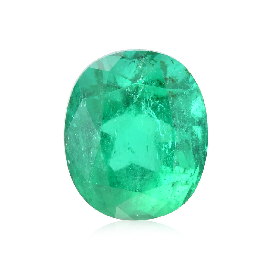 5.03 Carat Green COLOMBIAN Oval Emerald CD