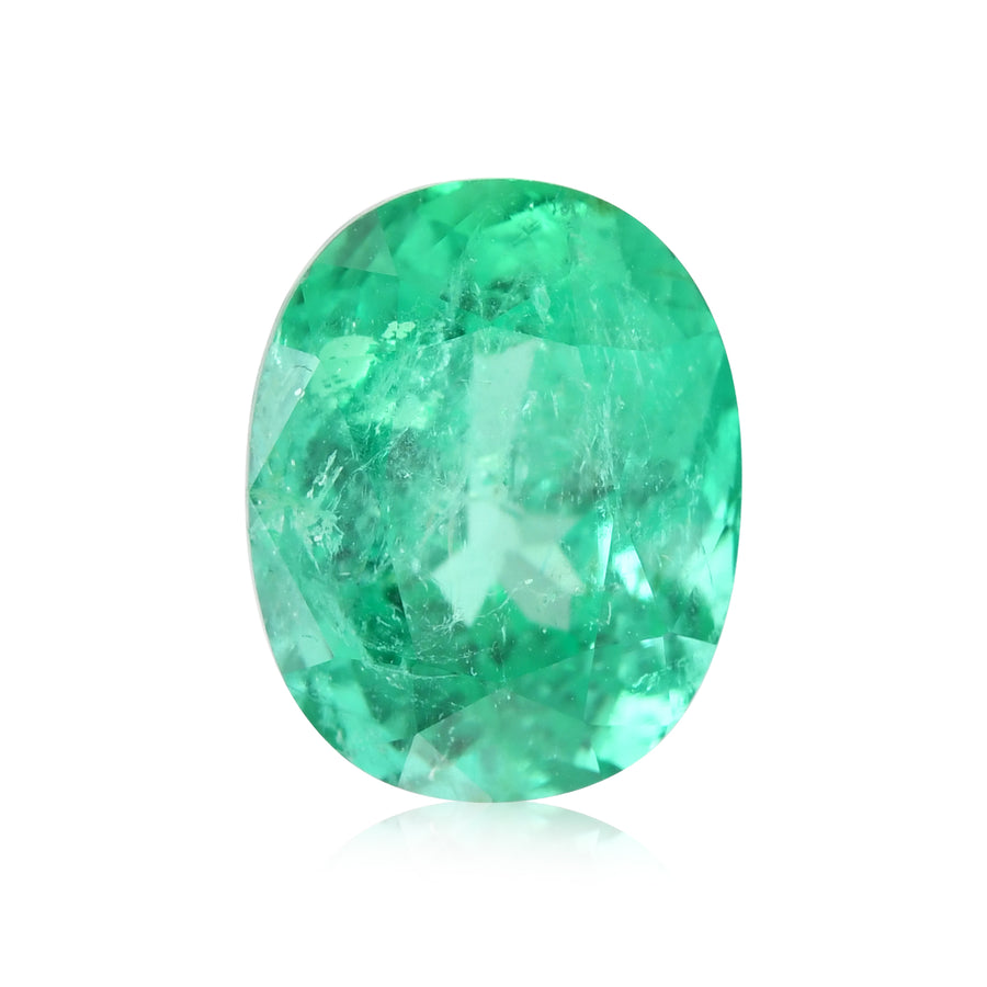 7.16 Carat Green COLOMBIAN Oval Emerald CD