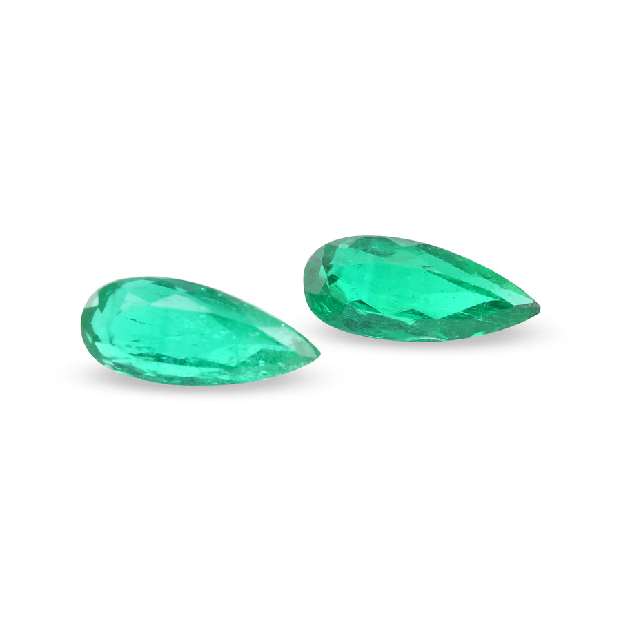 Smeraldo a pera CD verde COLOMBIANO da 4,93 carati