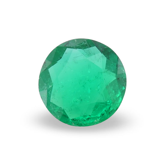 1.14 Carat Green COLOMBIAN Round Emerald CD