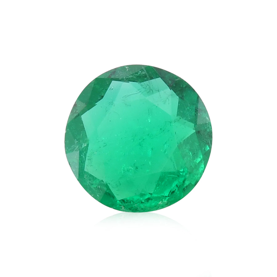 1.14 Carat Green COLOMBIAN Round Emerald CD