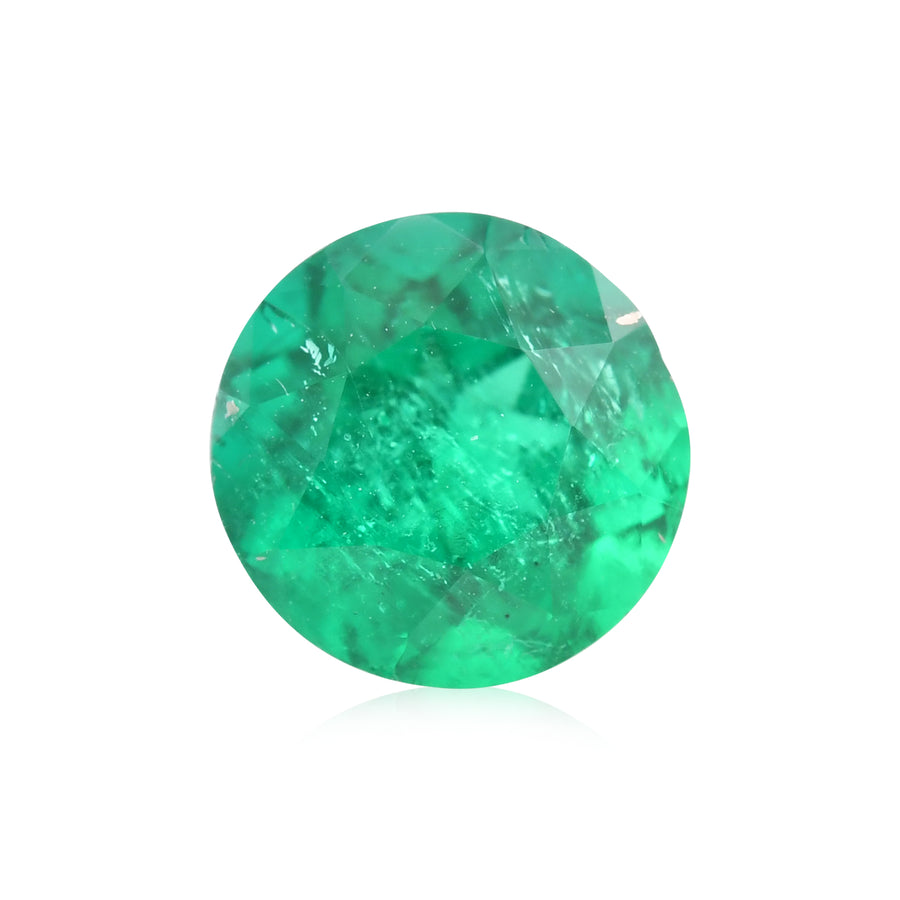 2.29 Carat Green COLOMBIAN Round Emerald GUBELIN
