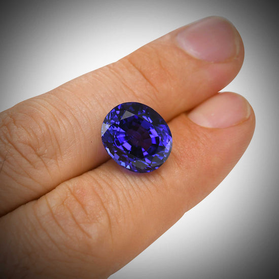14.13 Carat Blue TANZANIAN Oval Tanzanite