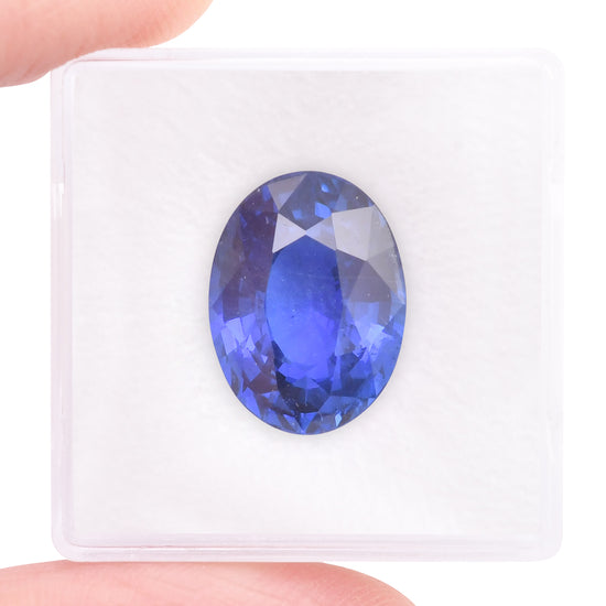 11.01 Carat Blue BURMESE Oval Sapphire CD