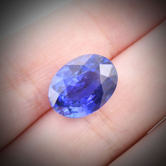 11.01 Carat Blue BURMESE Oval Sapphire CD