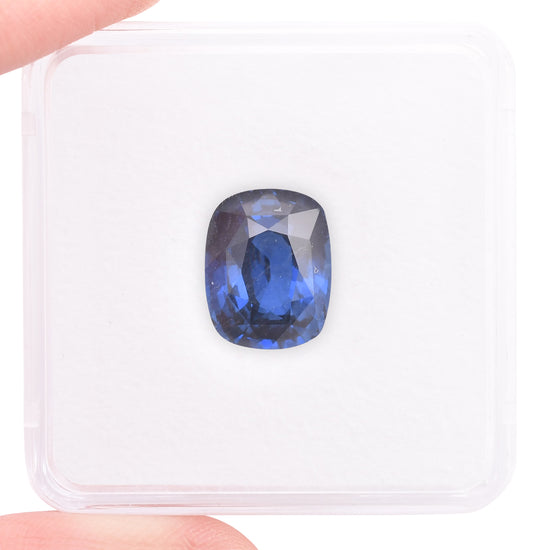 7.59 Carat Blue WEST AFRICAN Cushion Sapphire GRS