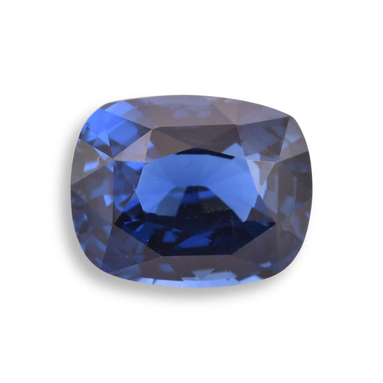 7.59 Carat Blue WEST AFRICAN Cushion Sapphire GRS