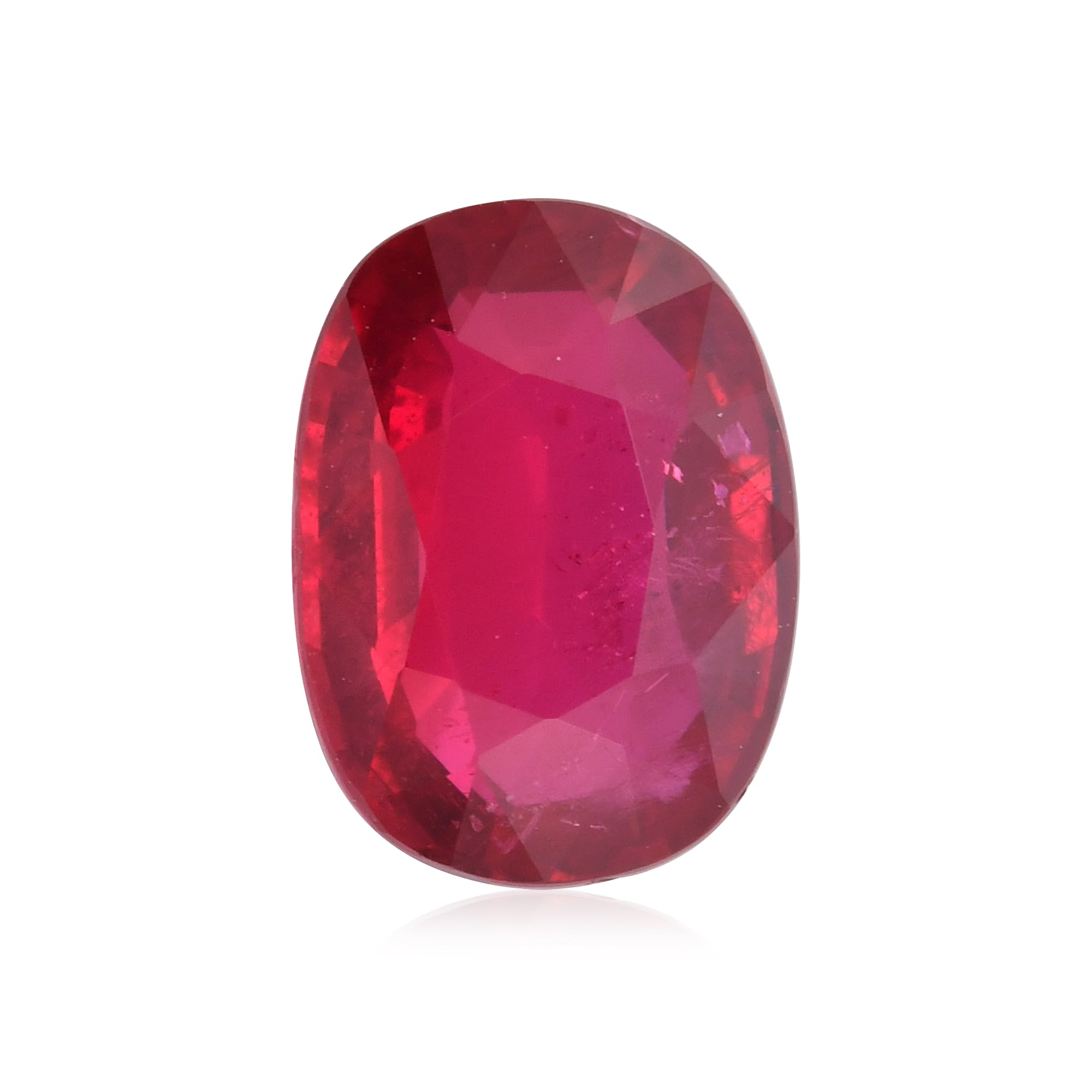 2.03 Carat Red MOZAMBIQUE Oval Ruby GRS | LEIBISH