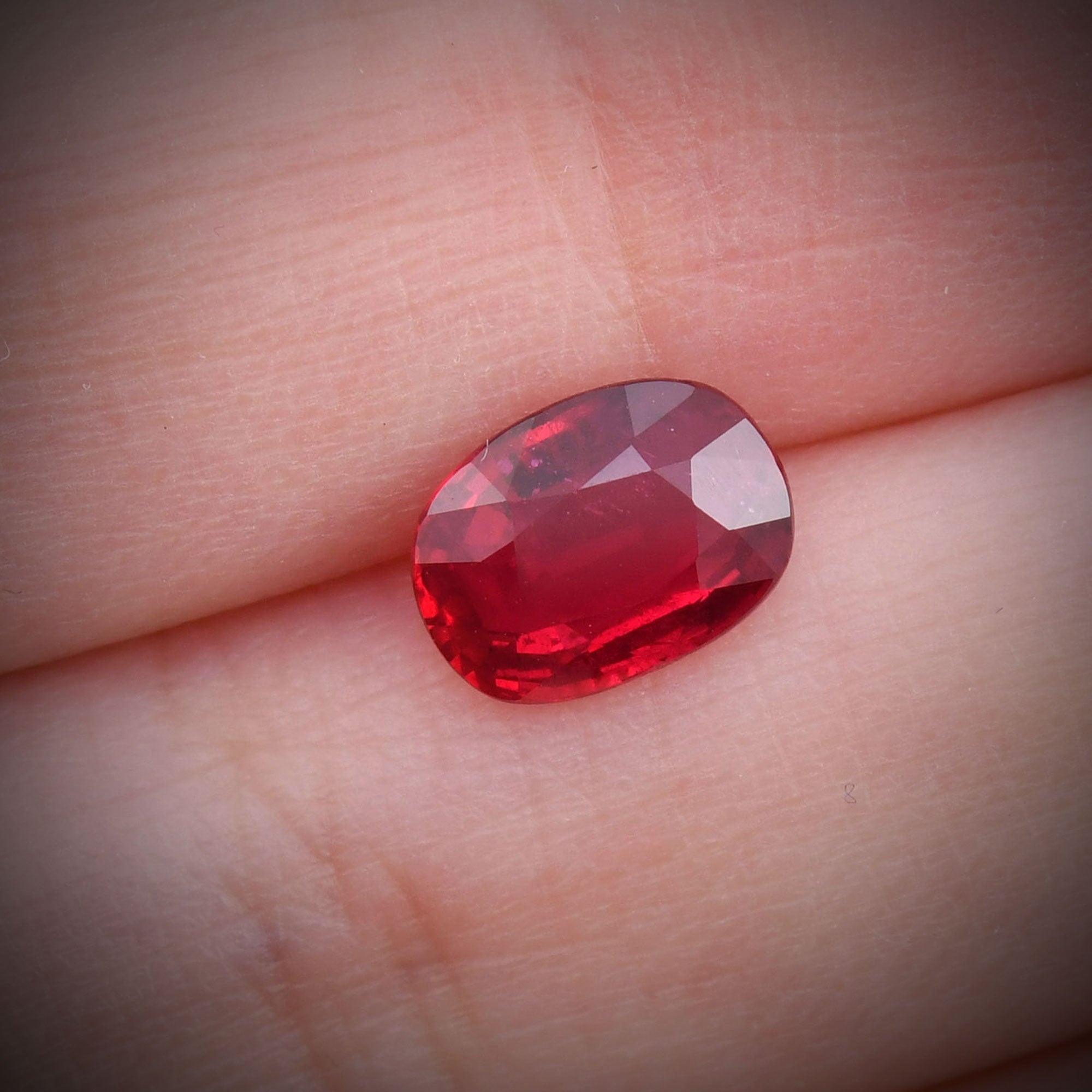 2.03 Carat Red MOZAMBIQUE Oval Ruby GRS | LEIBISH