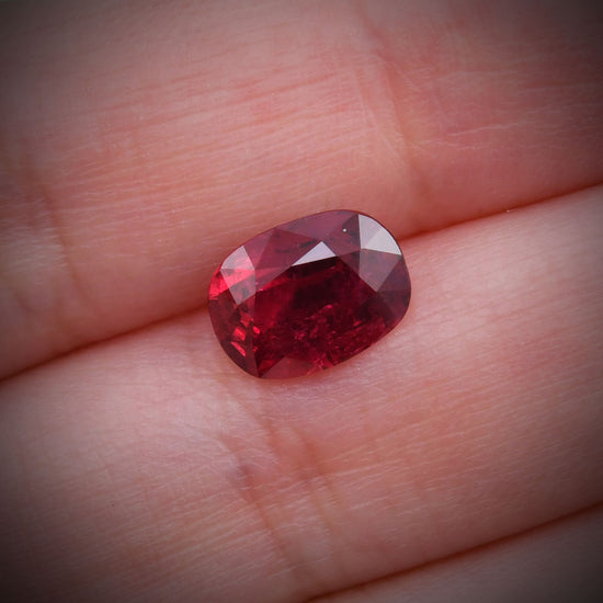 3.07 Carat Red MOZAMBIQUE Cushion Ruby CD and AGL