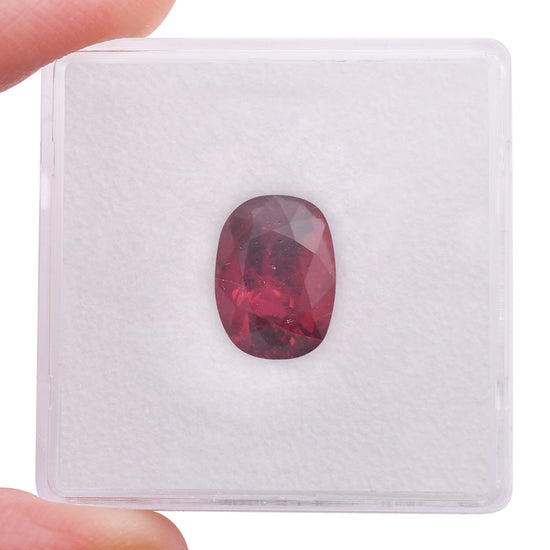 3.07 Carat Red MOZAMBIQUE Cushion Ruby CD and AGL