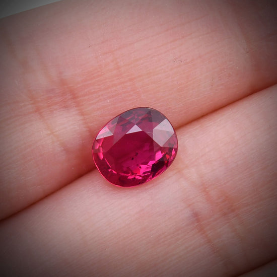 2.02 Carat Red MOZAMBIQUE  Oval Ruby GRS