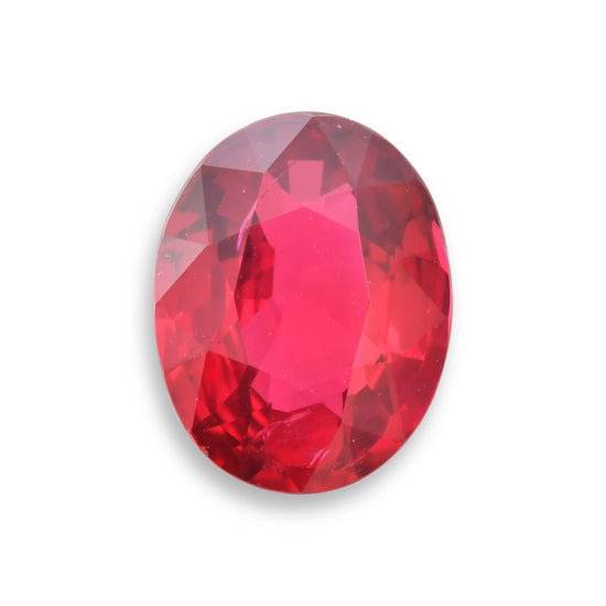 2.00 Carat Red MOZAMBIQUE Oval Ruby GRS