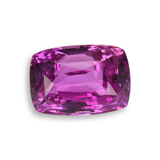 4.67 Carat Pink  Cushion Sapphire GRS