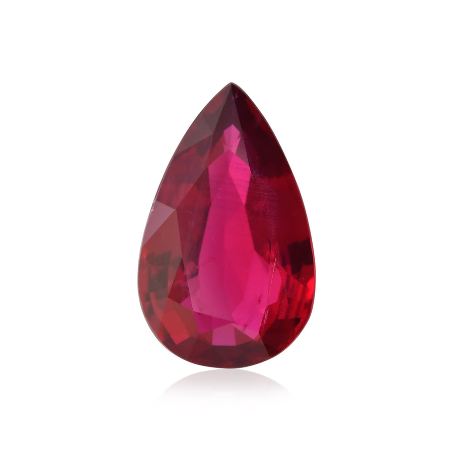 3.18 Karat Roter MOZAMBIK Birnen-Rubin GRS