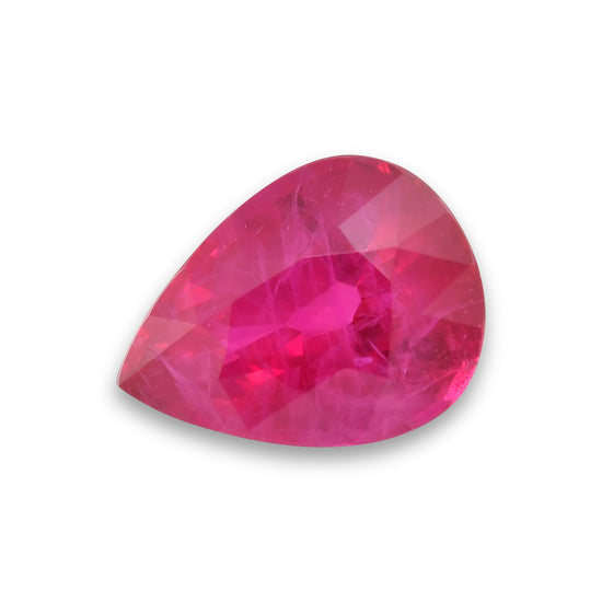 2.03 Carat Red BURMESE Pear Ruby CD