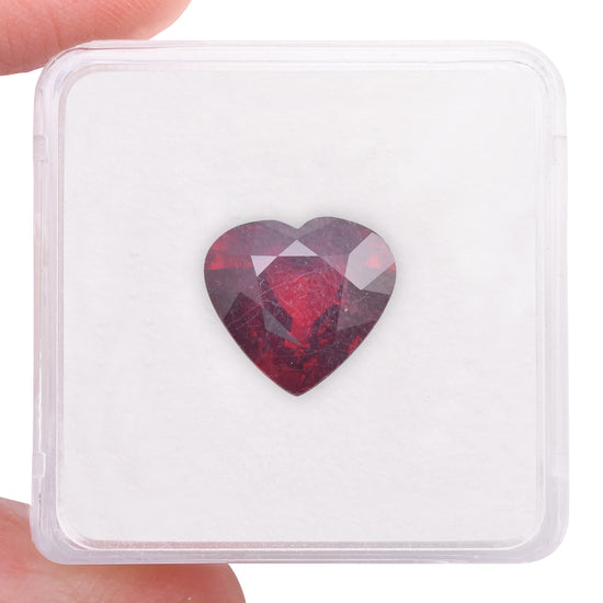 8.01 Carat Red MOZAMBIQUE Heart Ruby GRS