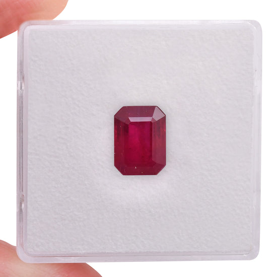 1.91 Carat Red BURMESE Emerald Ruby CD