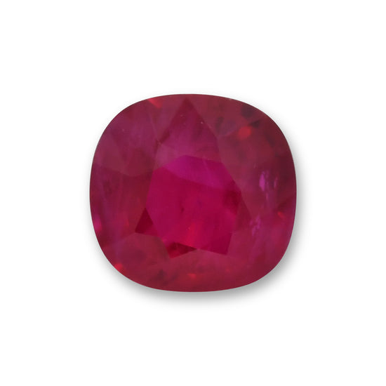 2.17 Carat Red BURMESE Cushion Ruby CD