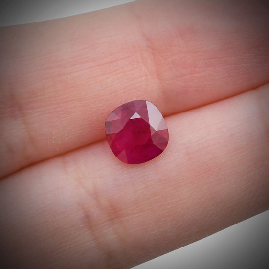 2.17 Carat Red BURMESE Cushion Ruby CD