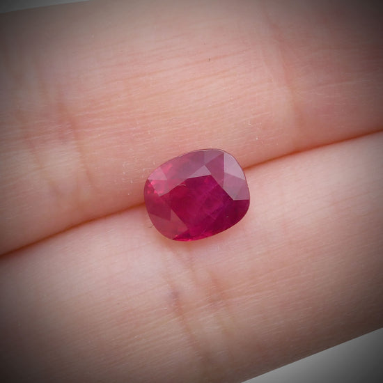 2.52 Carat Red BURMESE Cushion Ruby CD