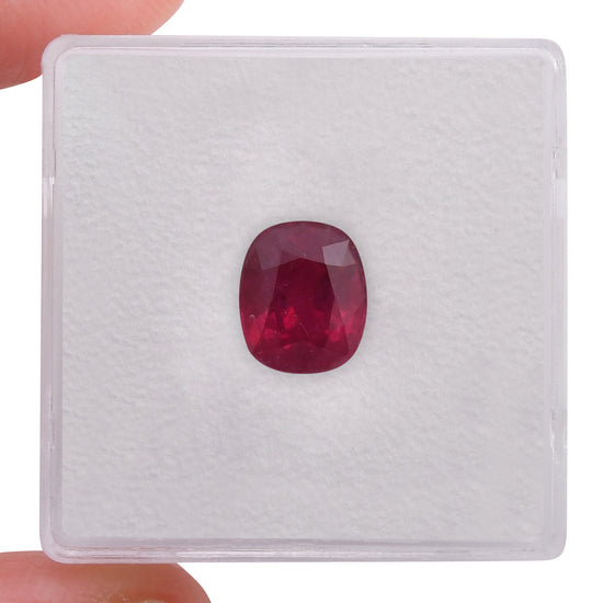 2.52 Carat Red BURMESE Cushion Ruby CD