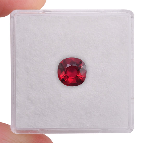 1.31 Carat Red MOZAMBIQUE Cushion Ruby GRS
