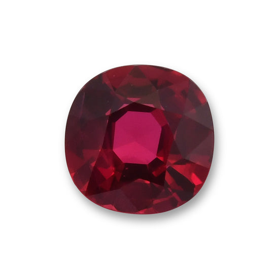 1.31 Carat Red MOZAMBIQUE Cushion Ruby GRS