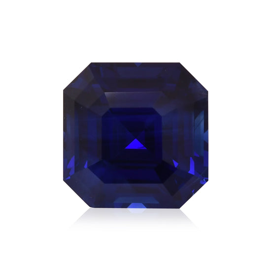 12.55 Carat Blue MADAGASCAR Sq. Emerald Sapphire AGL