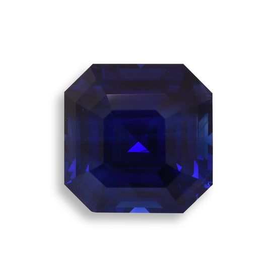 12.55 Carat Blue MADAGASCAR Sq. Emerald Sapphire AGL