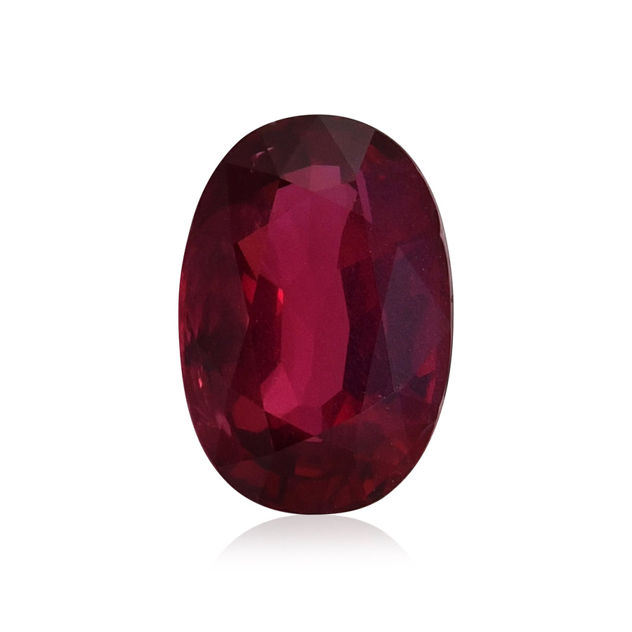 Rubino Ovale MOZAMBICO Rosso 4,48 carati GRS