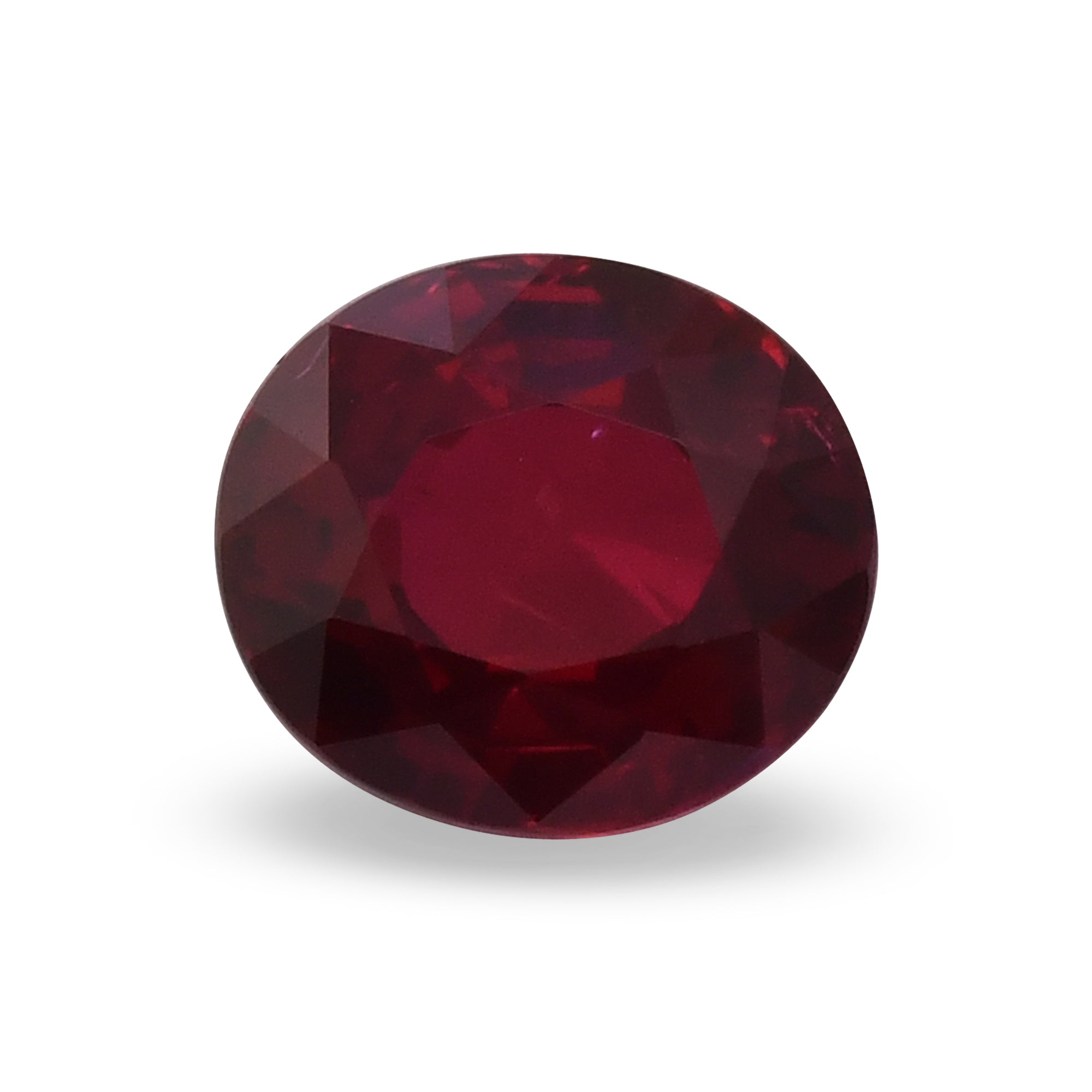 4.04 Carat Red MOZAMBIQUE Oval Ruby GRS | LEIBISH