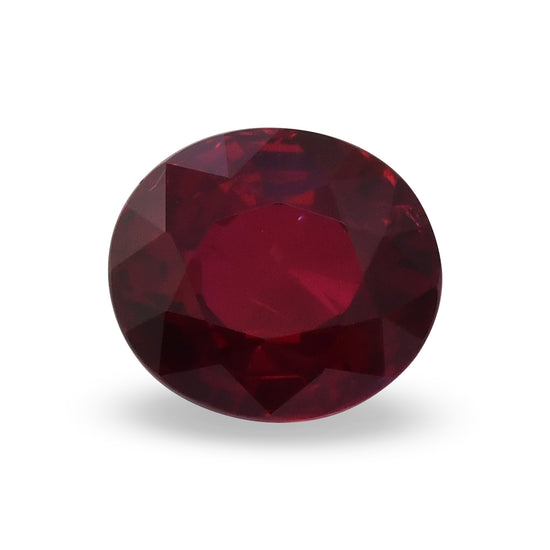 4.04 Carat Red MOZAMBIQUE Oval Ruby GRS