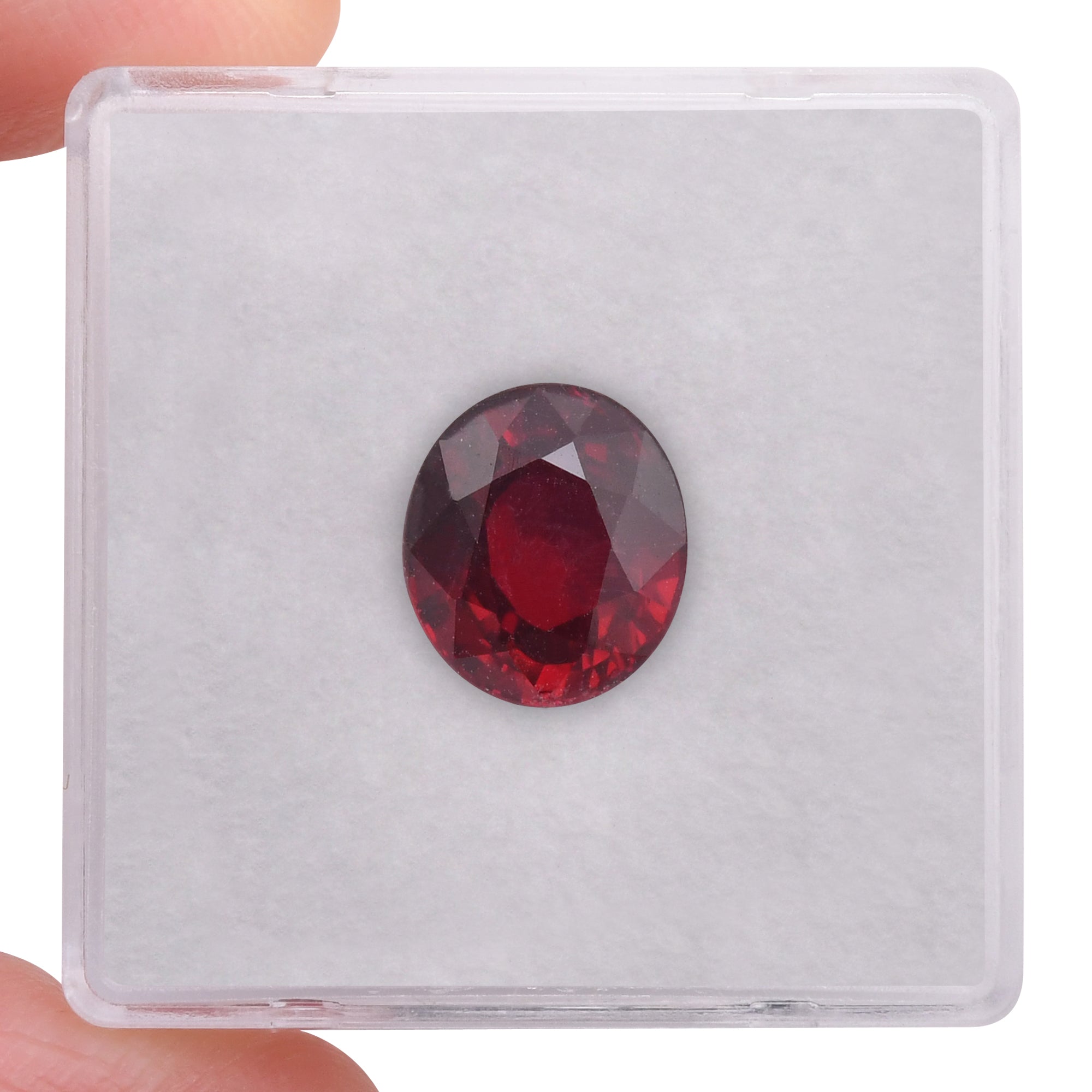 4.04 Carat Red MOZAMBIQUE Oval Ruby GRS | LEIBISH