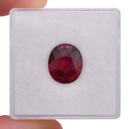 4.04 Carat Red MOZAMBIQUE Oval Ruby GRS