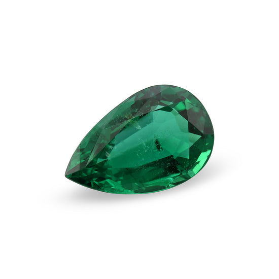 7.20 Carat Green ZAMBIAN Pear Emerald CD